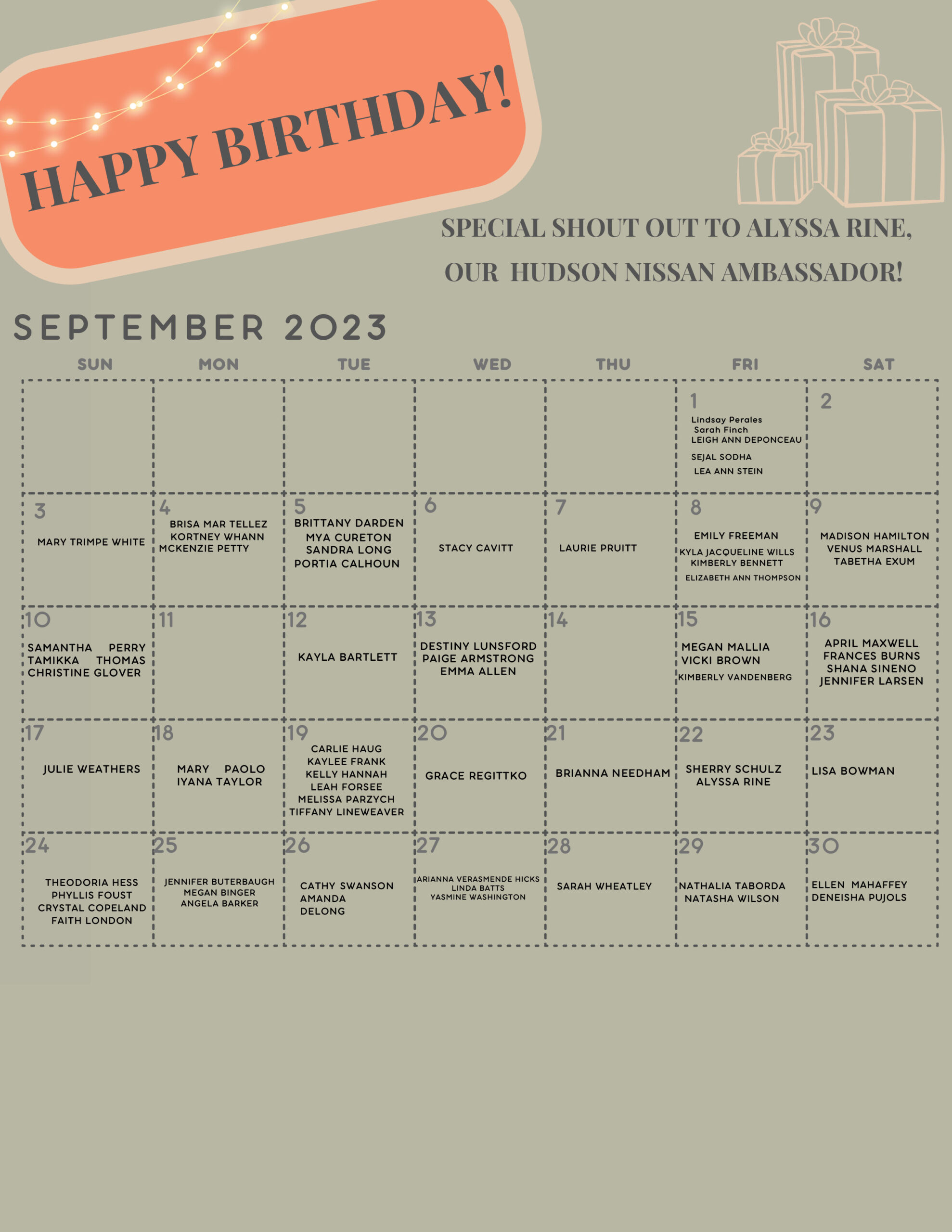 September 2023 NEWSLETTER